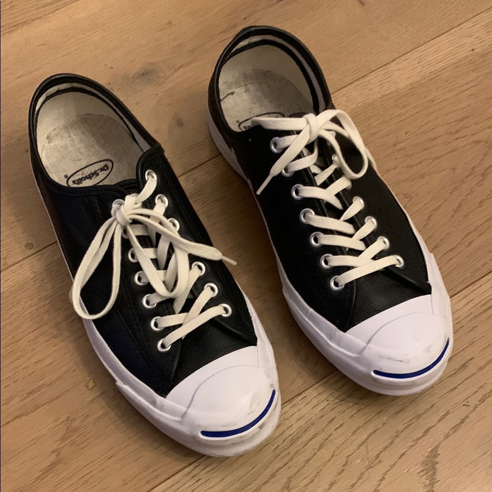 Converse Men's Black and White Sneakers